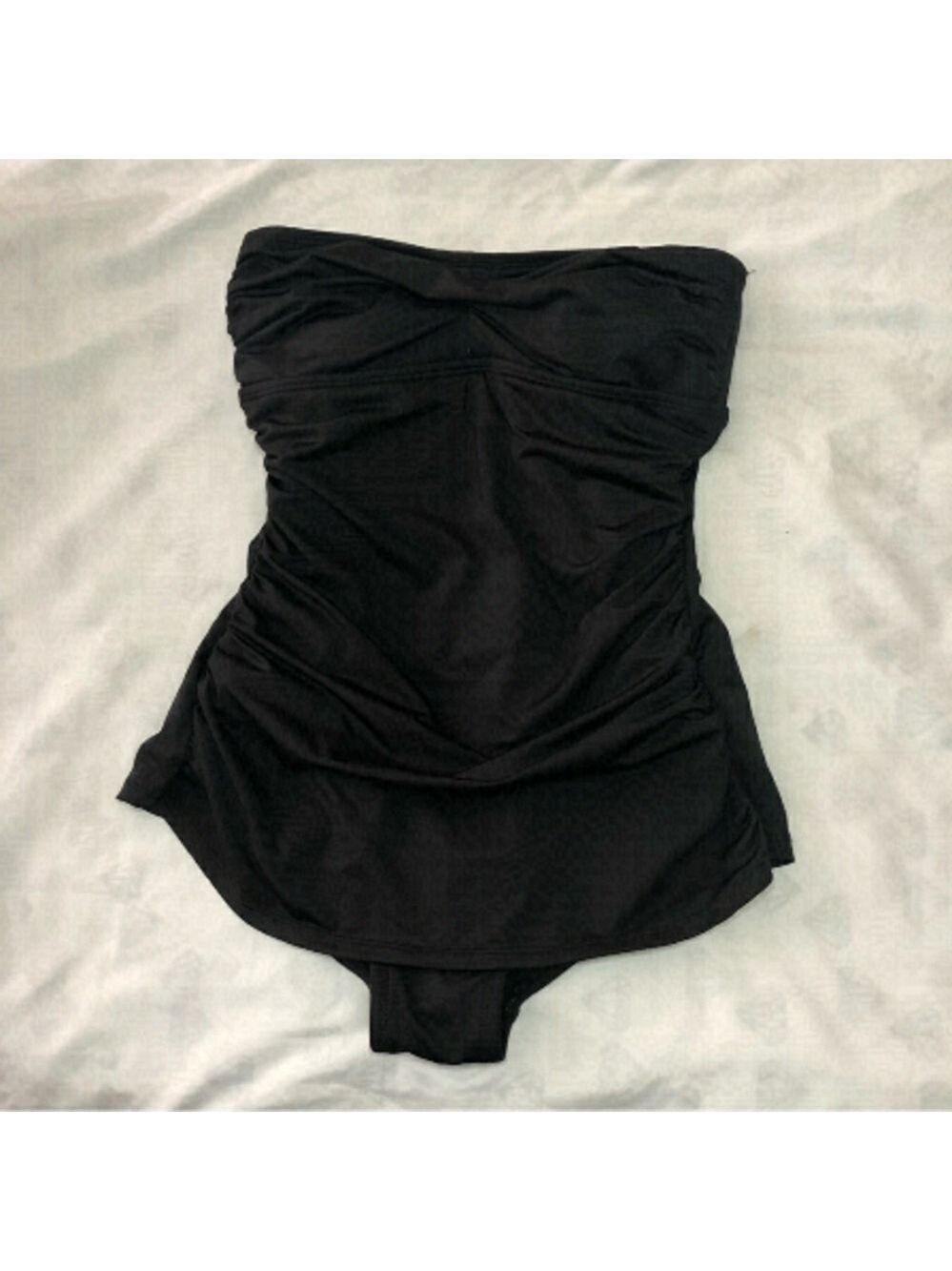 jantzen Size Small Black Bandeau Bathing Suit